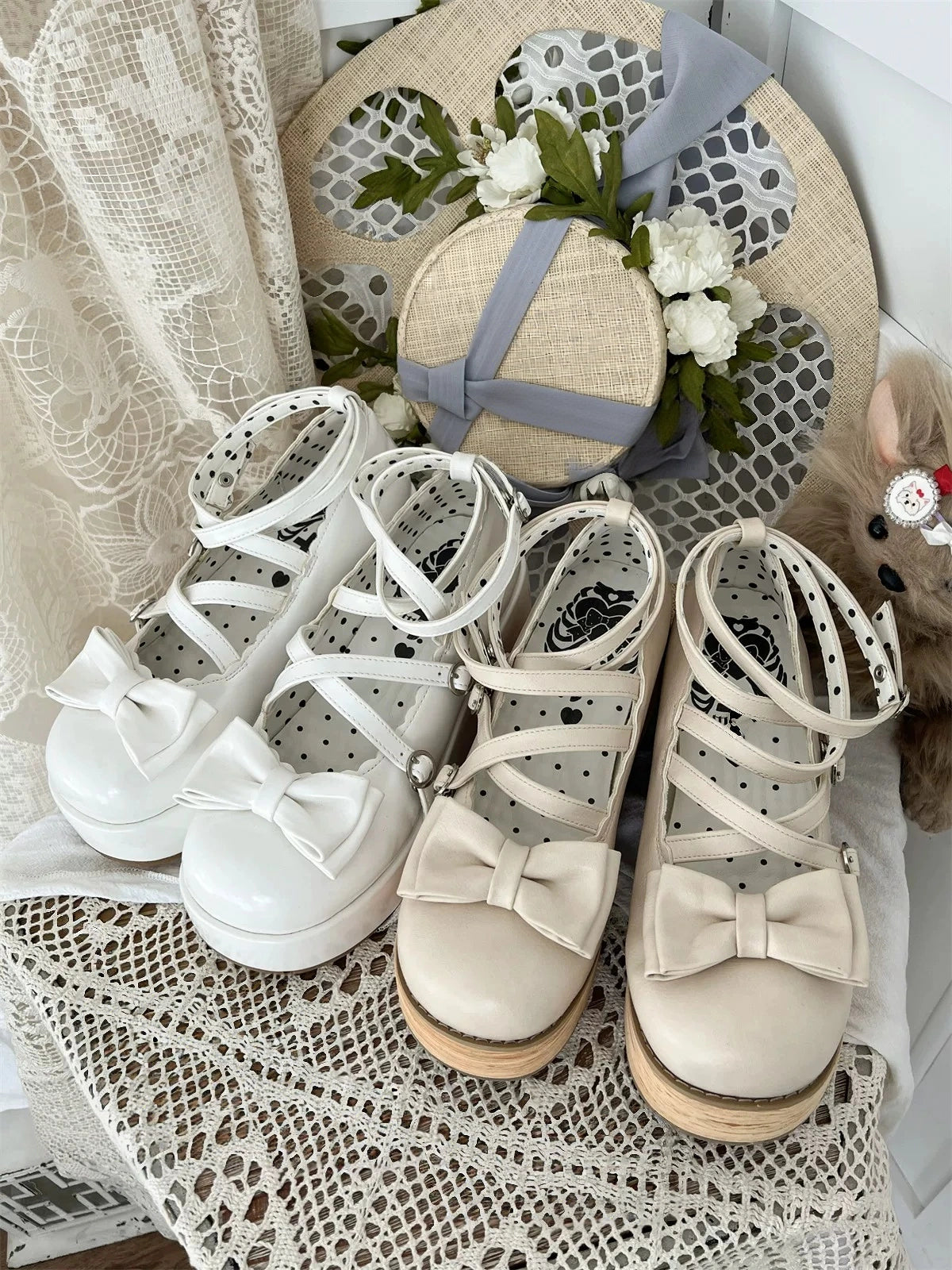 Brown‑Tone Tarta Tower Lolita Round‑Toe Chunky Platform Shoes