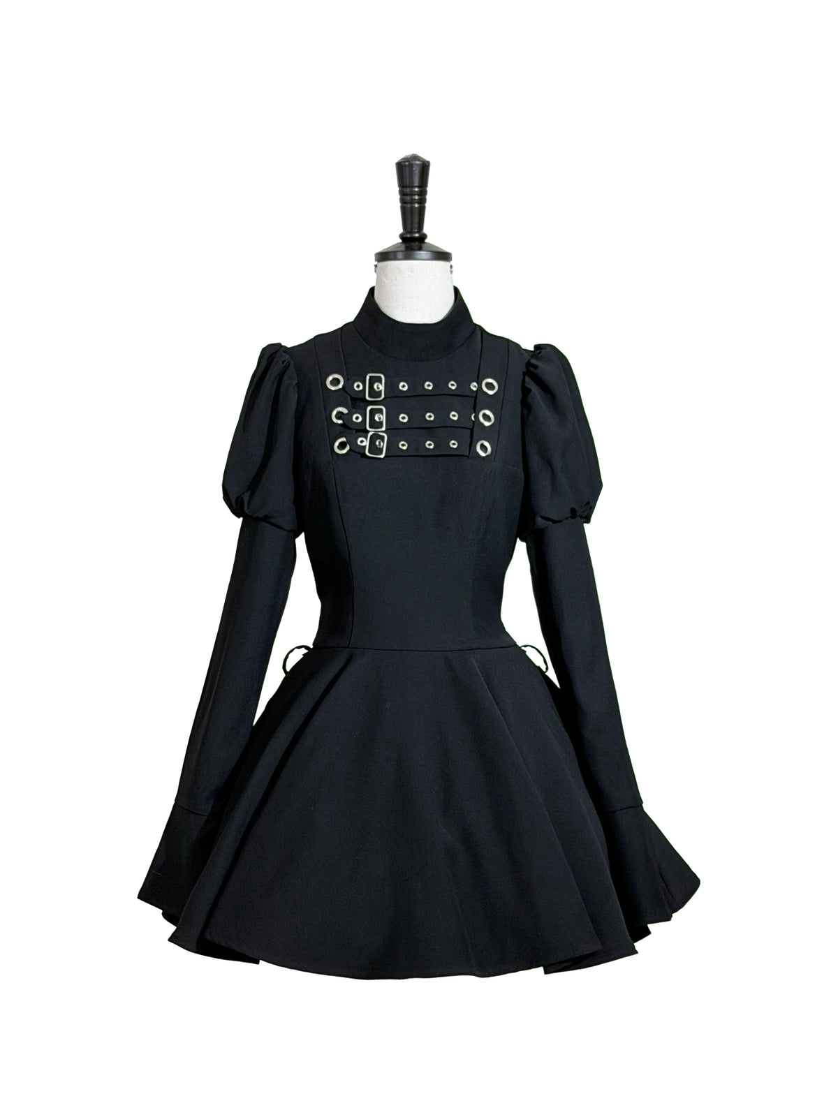 Cannoneer Lolita Steampunk Long Sleeve Black OP Dress Set