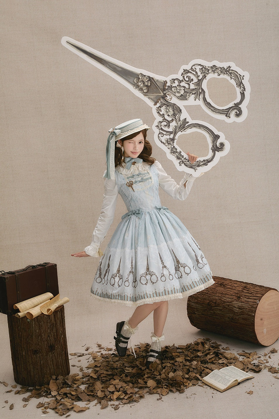 Small Scissors Classic Lolita JSK Dress Set