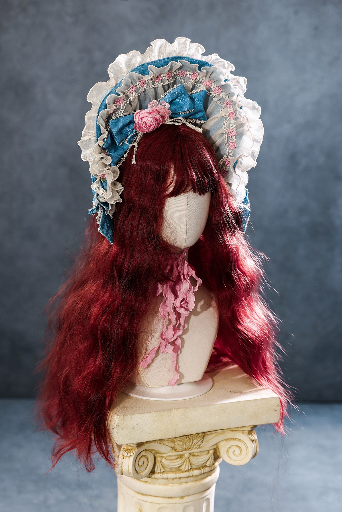 Blue Whisper Dream Vintage Cake Lolita OP Dress