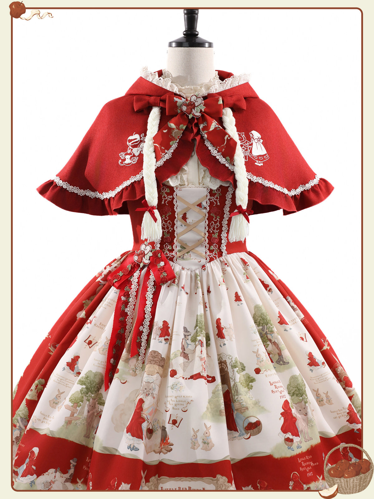 Little Red Riding Hood Original Fairy Tale Style Lolita A-Line JSK Dress