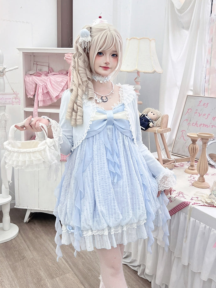 Sea Moon Princess Camisole Cardigan Dress