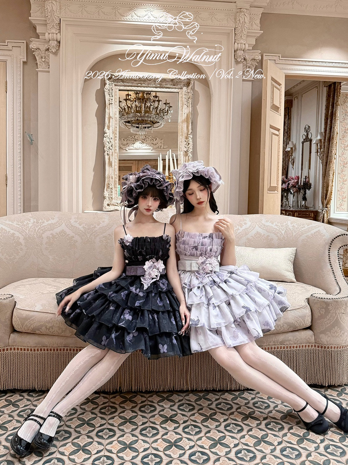 Stained‑Glass Reverie Japanese‑Style Classic Lolita Purple JSK Dress Set