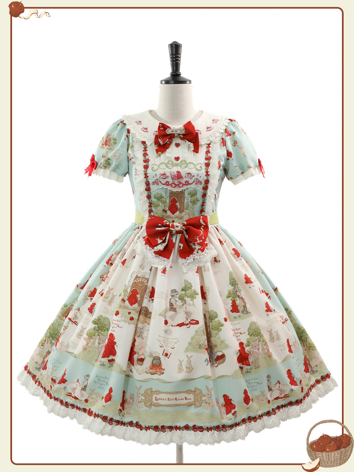 Little Red Riding Hood Original Fairy Tale Style Lolita OP Dress