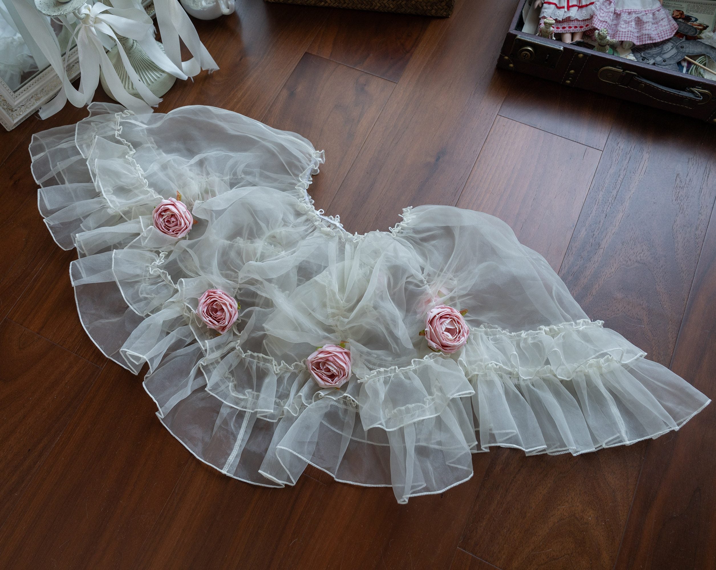 Monet's Garden Oil Painting Classic Lolita OP Dress Set