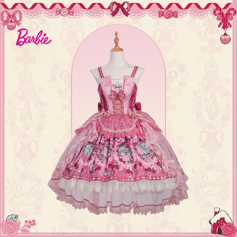 Nutcracker x Barbie Collab Original Lolita Elegant Overlay Tulle JSK Dress