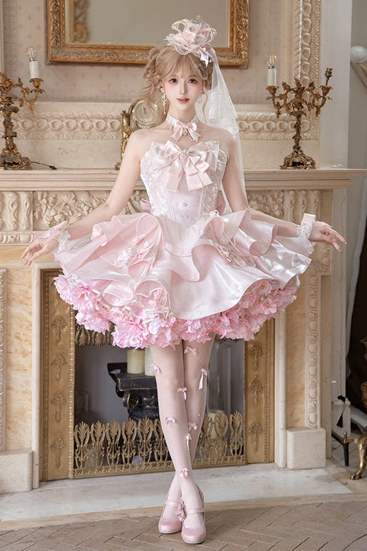 Satin Fantasy Lolita Short Length Cocktail Dress