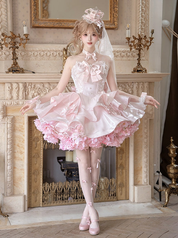 Satin Fantasy Lolita Short Length Cocktail Dress