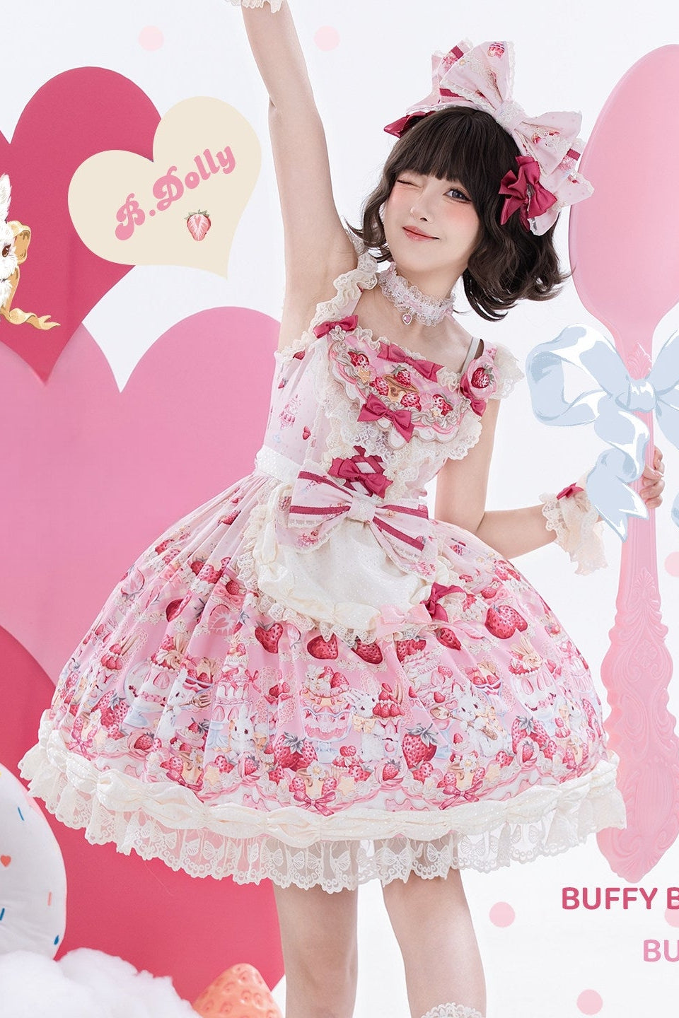 Buffy Bunny Lolita Pink JSK Dress
