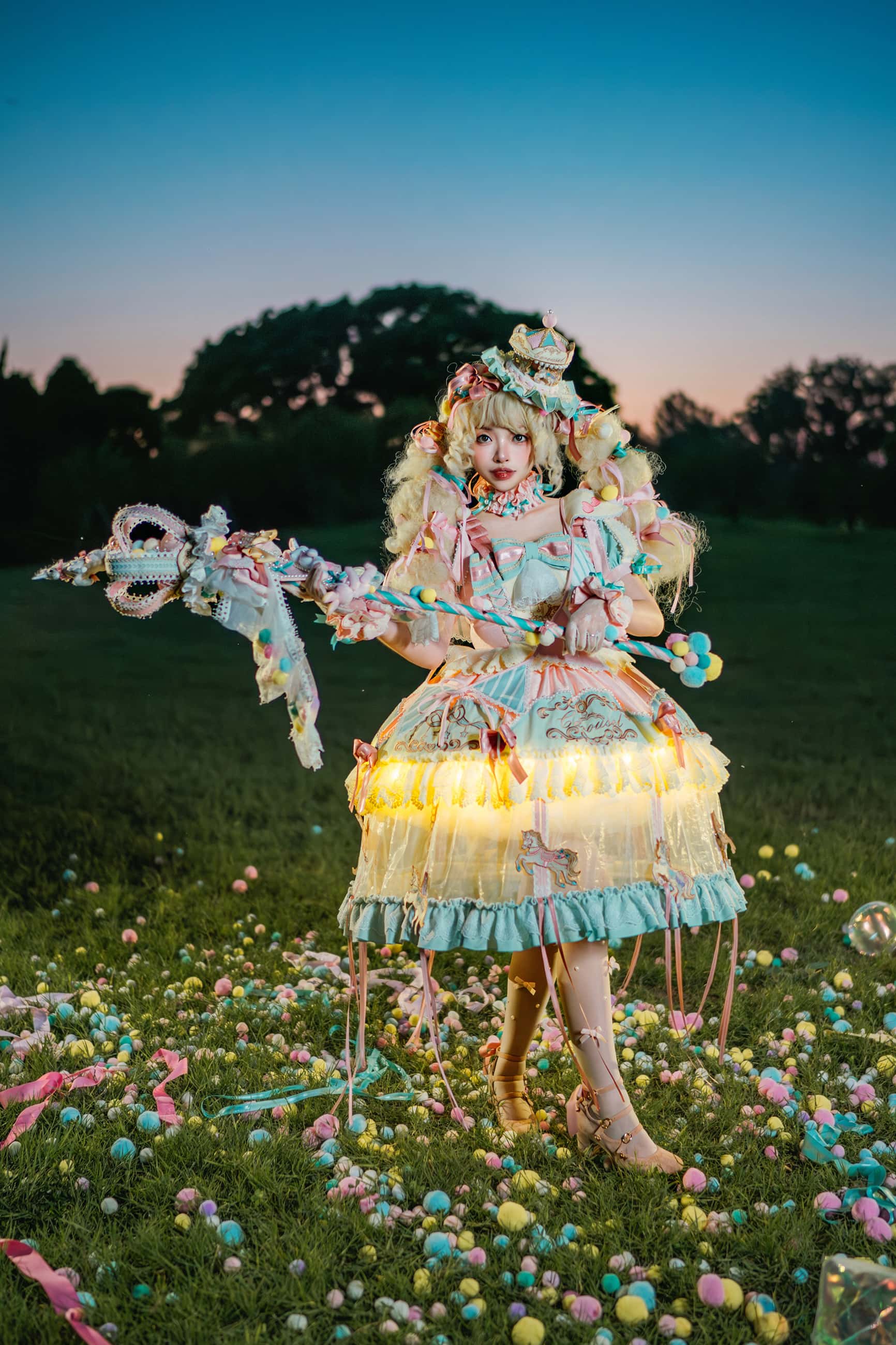 Dreamland Sweet Princess Light-Up Lolita OP Dress