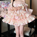 Princess Ribbon Formal Dress (Sweet Pink & Black) LFD0015