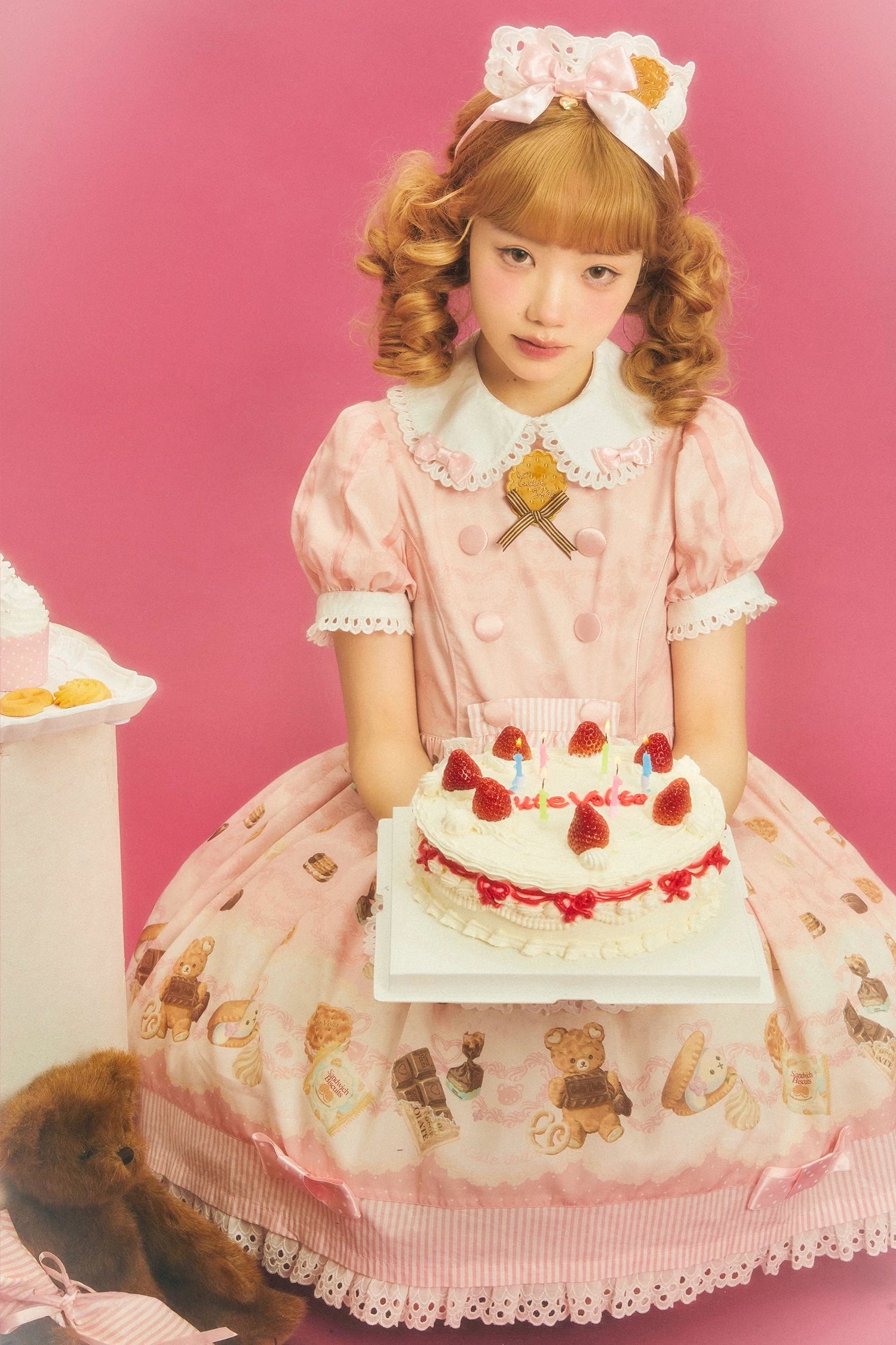 Patisserie Forever Happiness Lolita Pink OP Dress Set
