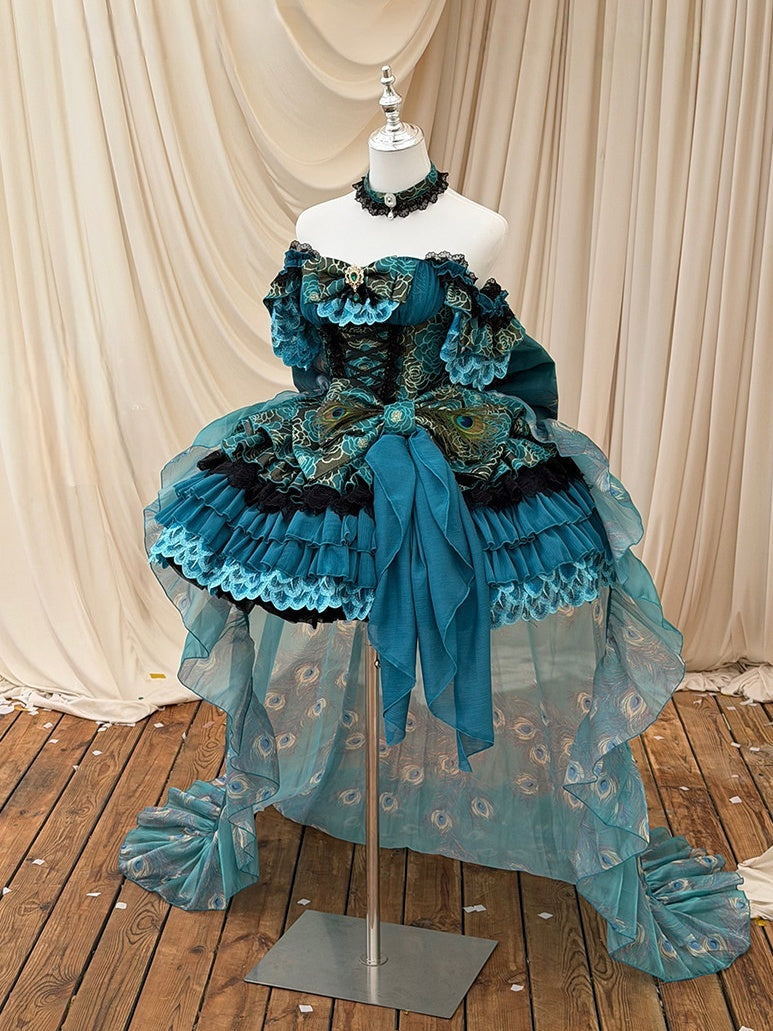 Spirit Peacock Princess Evening Dress