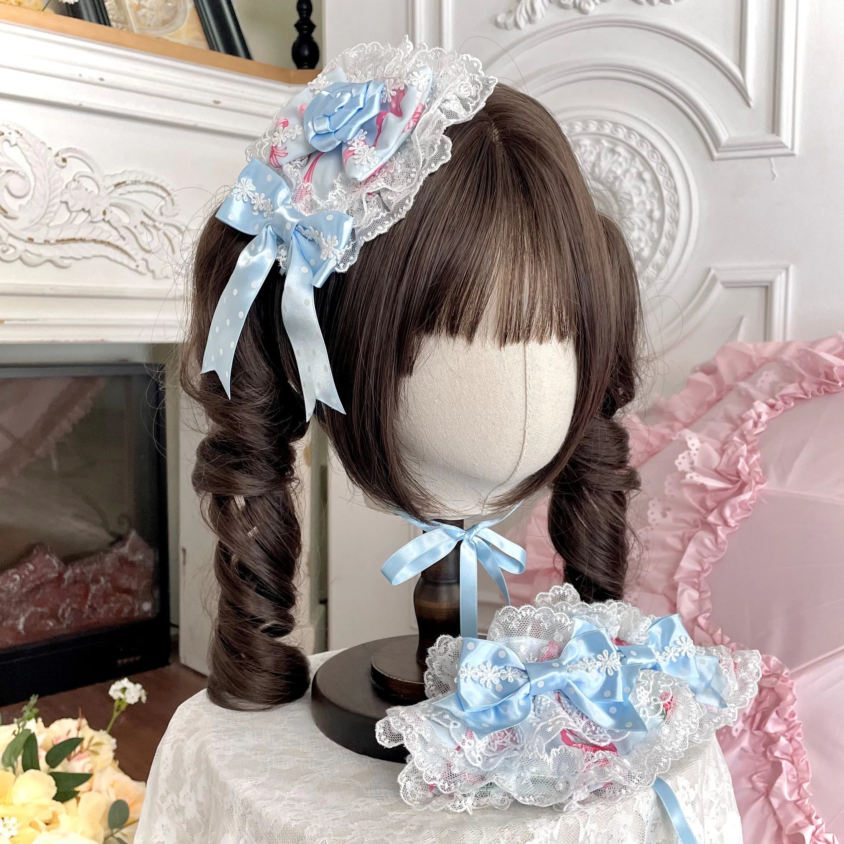Deer Strawberry Garden Old-School Strawberry Print Lolita JSK Accessories