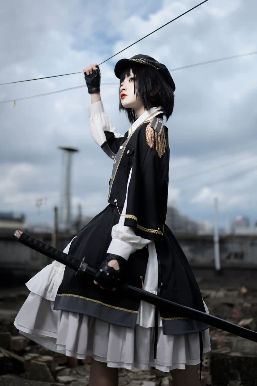 Girl Commander Lolita Original Designed Military Set