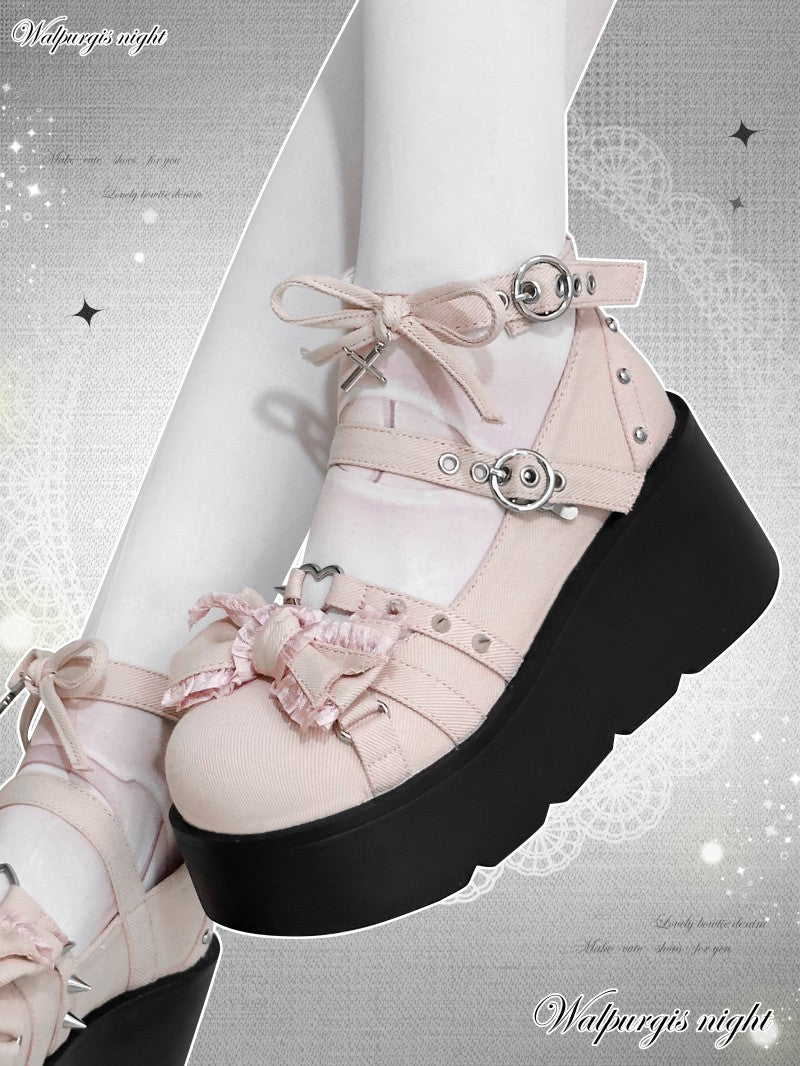 Witch Lolita Subculture Round Toe Gothic Platform Shoes
