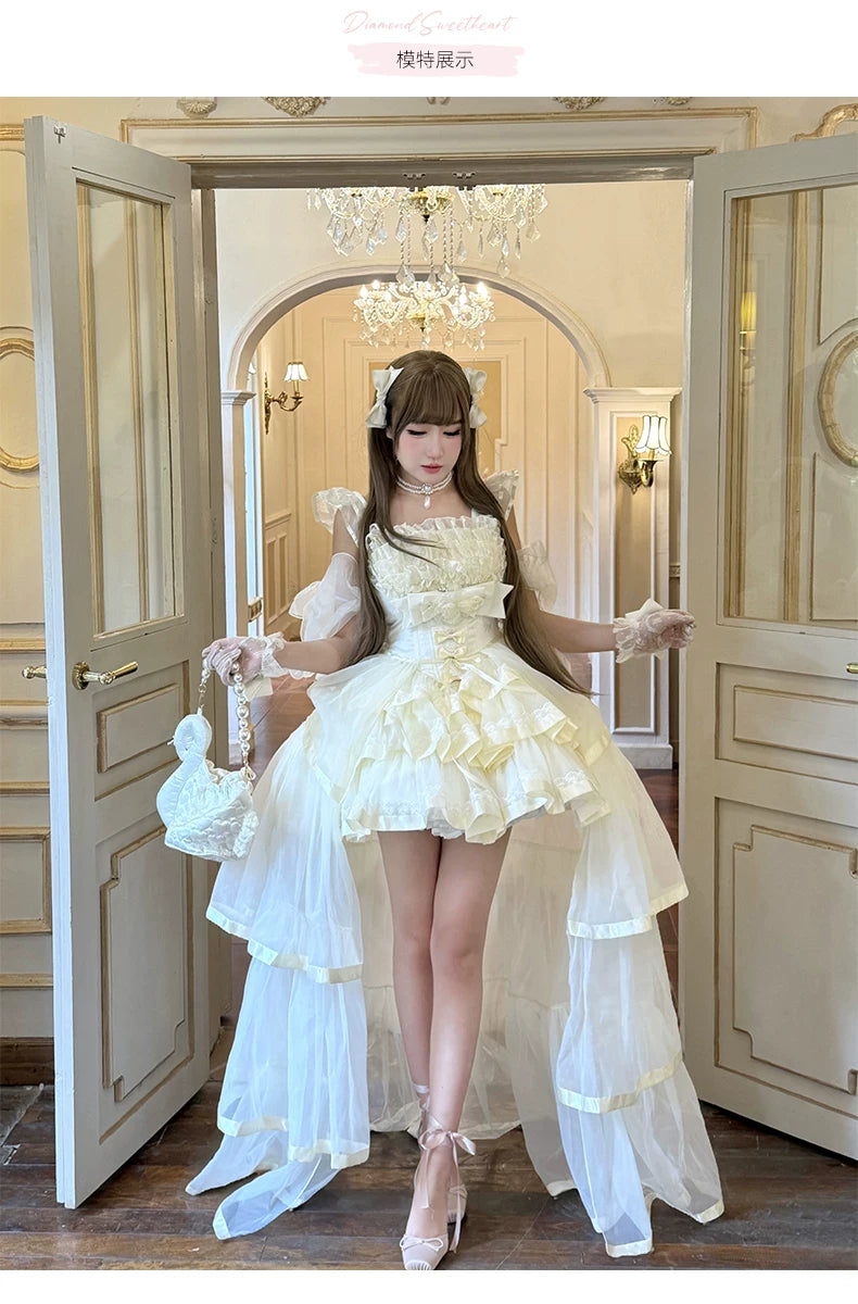Mousse Love Song Short JSK Ballet Bridal Lolita Dress