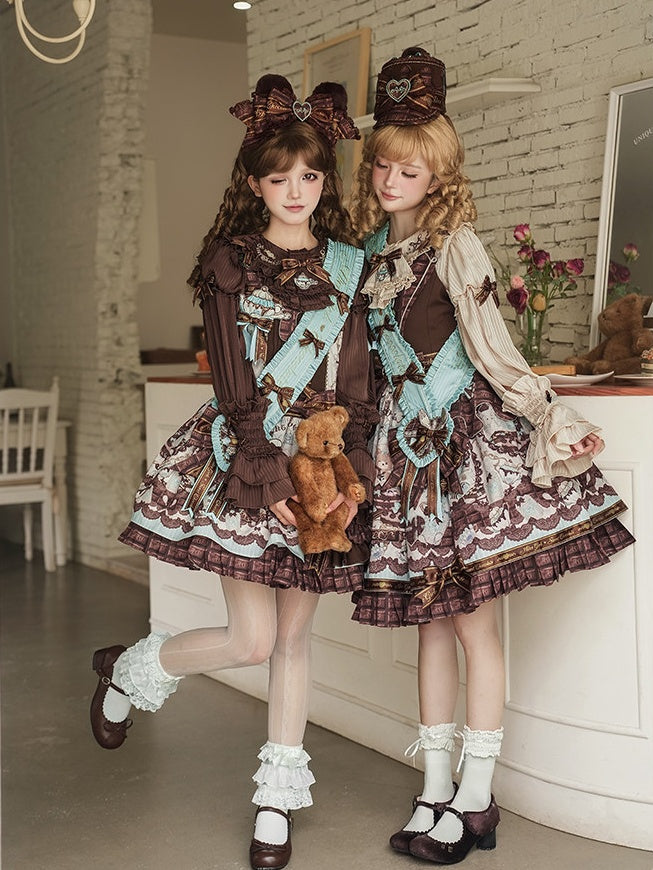 Bear Cocoa Doll-like Lolita Suspender Dress