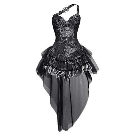 Lolita Punk Y2K Dragon Print Dress LG1022