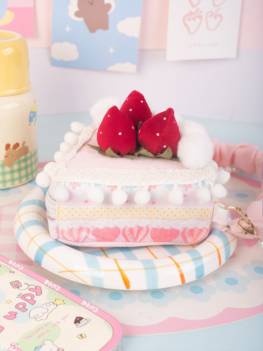 Strawberry Cake Pink Sweet Lolita Triangle Shoulder Bag