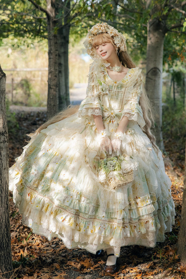 Little Daisy Lolita Elegant Classic OP Dress