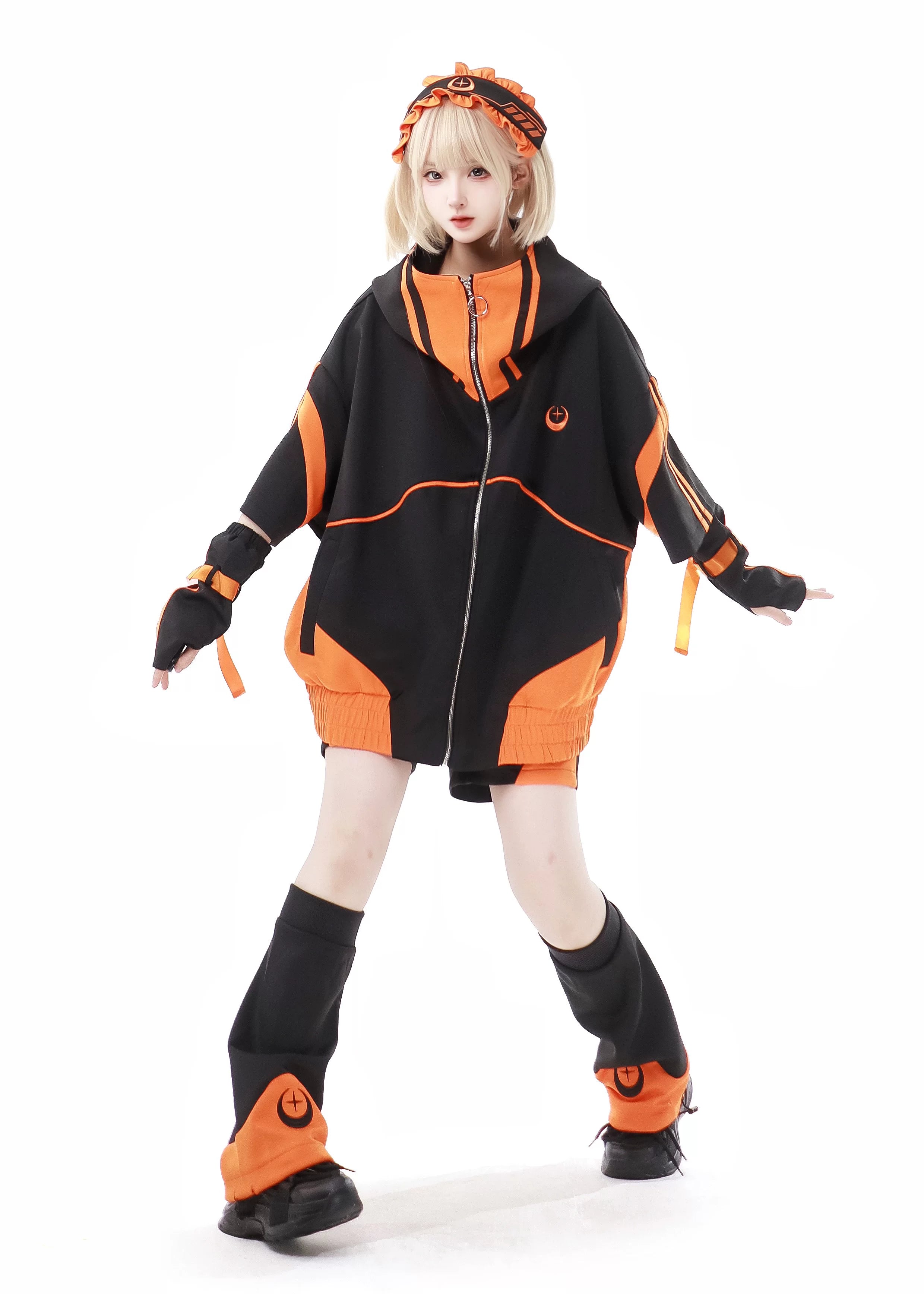 Star Signal Anime Graphic Short-Sleeve Techwear Set