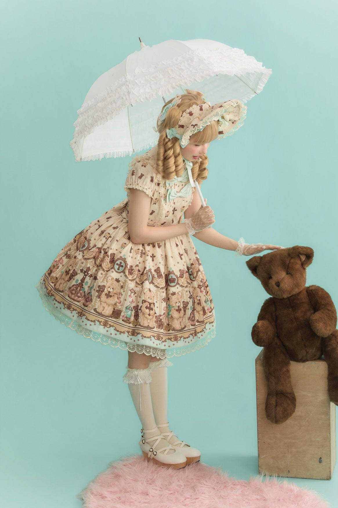 Cross Bear Sweet Vintage Original Lolita JSK and OP Dress Series