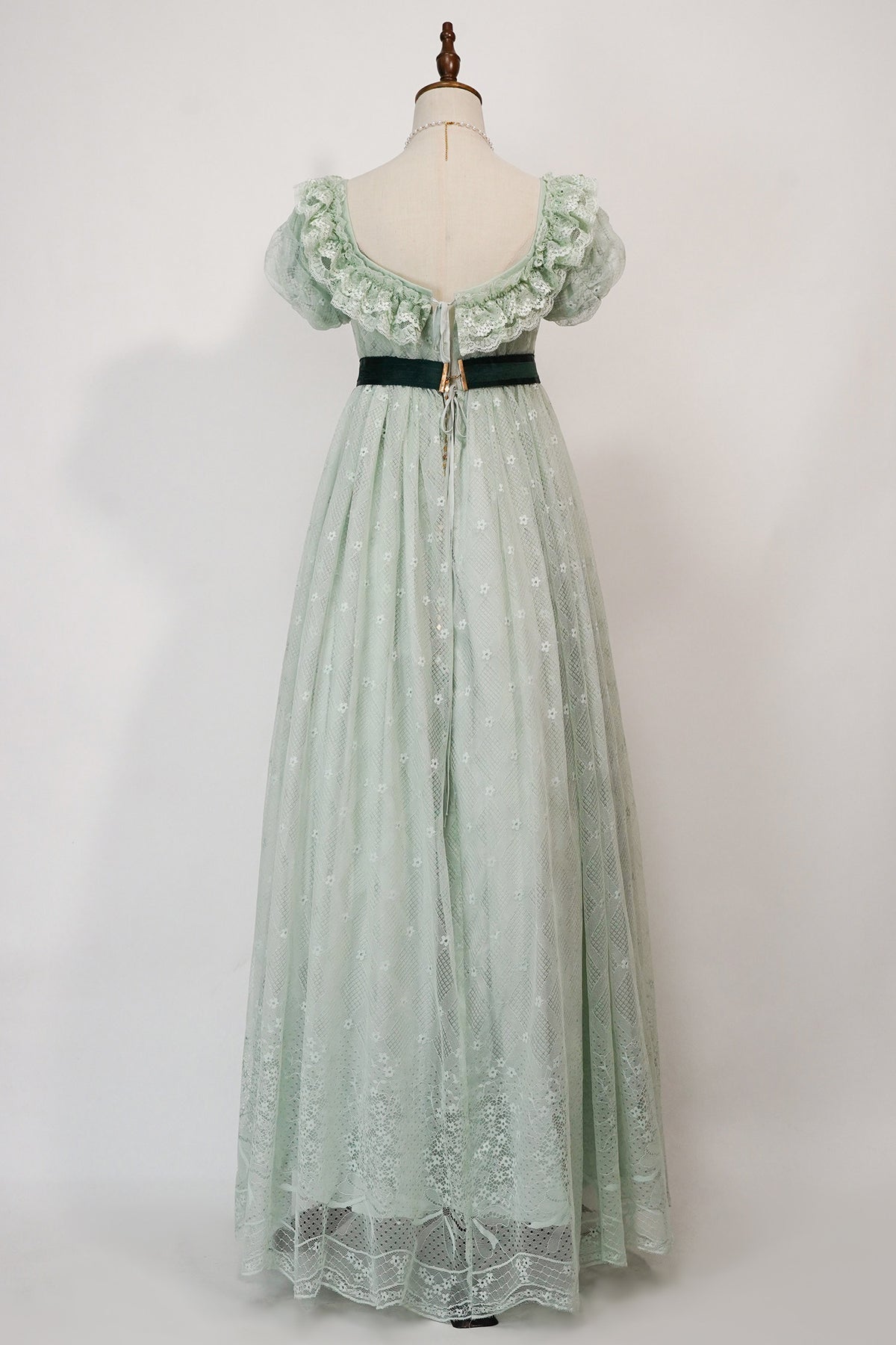 Bathing in Light Green Empire Waist Lolita OP Dress