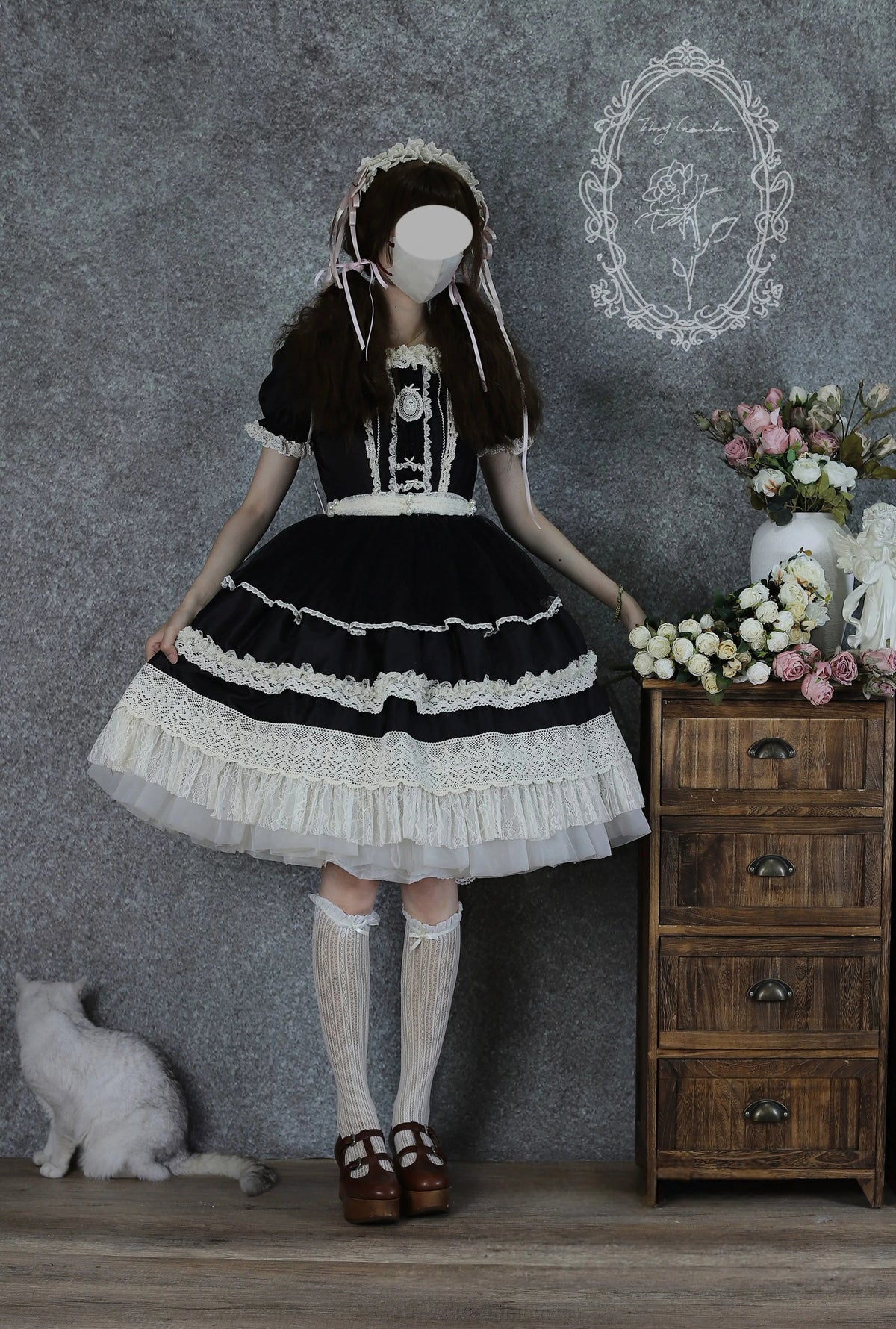 Antique Ball 3.0 Lolita Elegant French Style Maiden Short Sleeve OP Dress