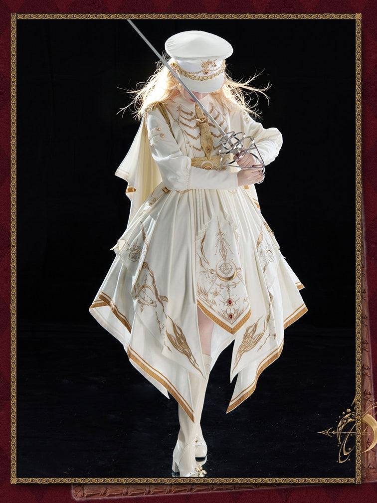 Final Relic Military Gothic Lolita OP Dress Full Set