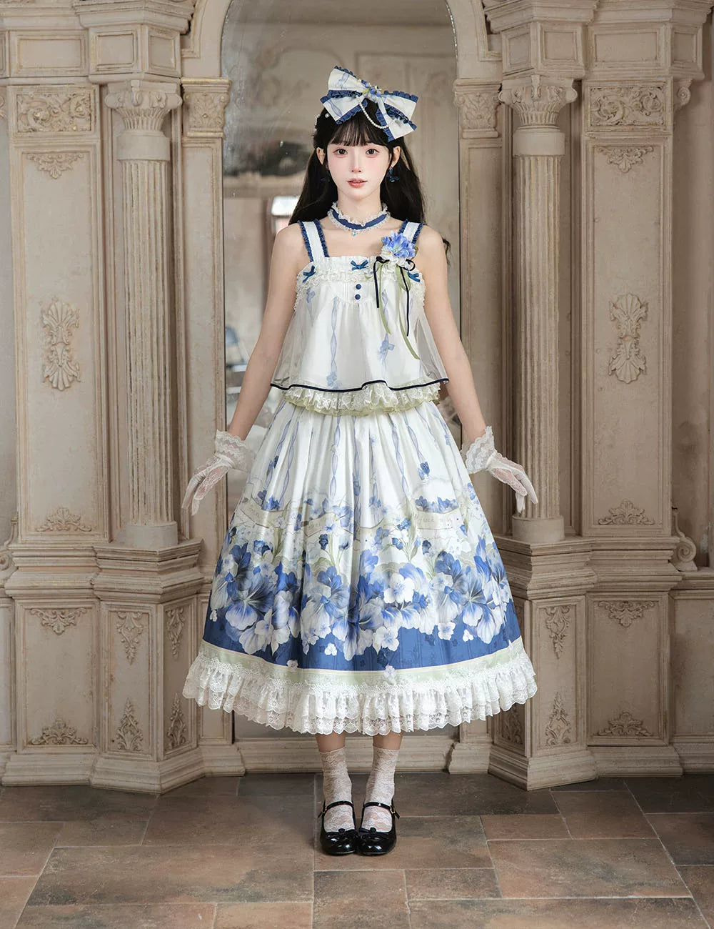 Blue Kite Lolita JSK Dress and Accessories Series