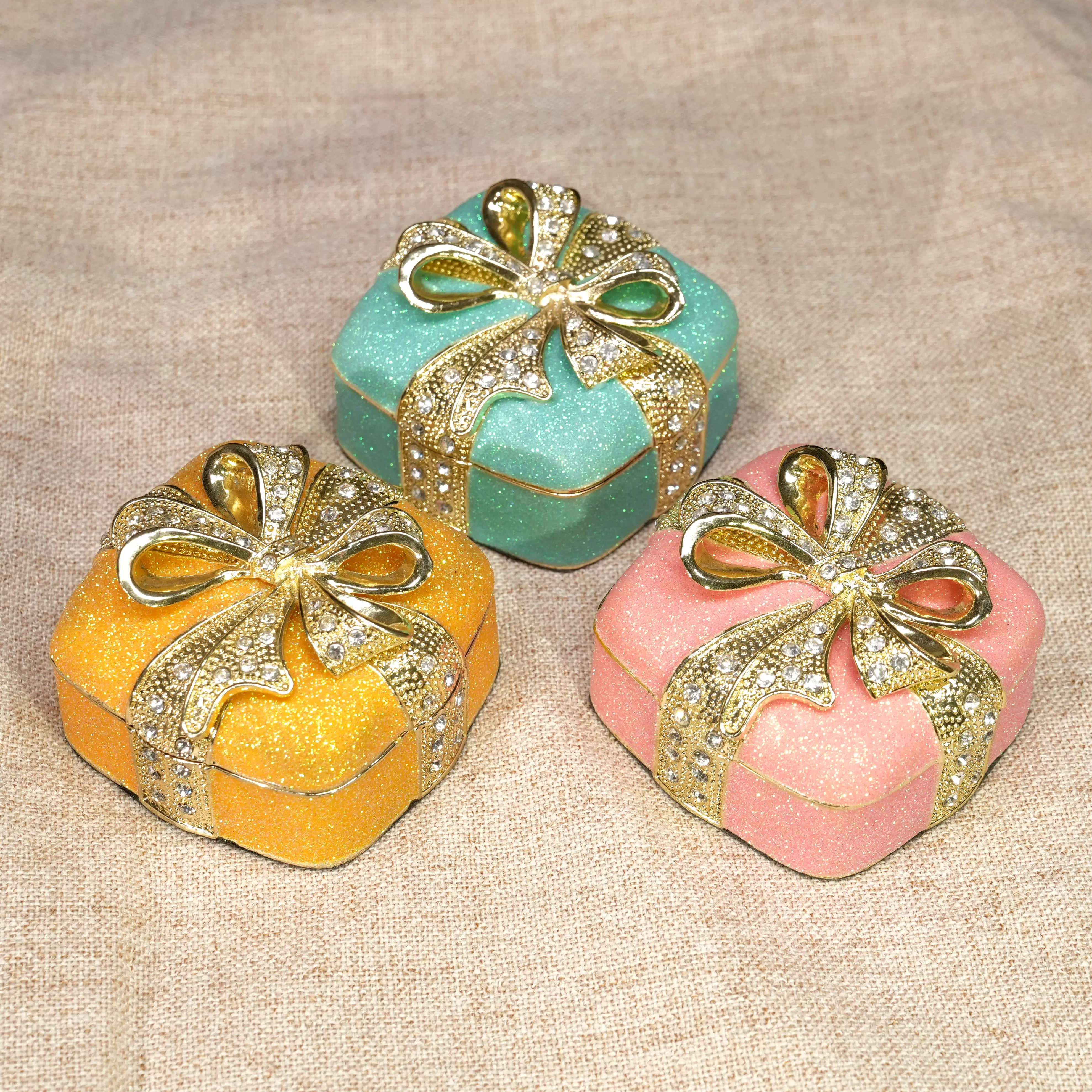 Heart-Shaped Gift Box Enamel Jewelry Box Lolita Decor Gift