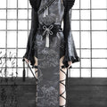 Lolita Gothic Totem Jacquard Suede Dress LG1027