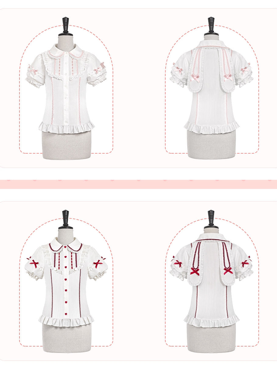 Starry‑Fallen Strawberry Rabbit Original Lolita Cute JSK Dress