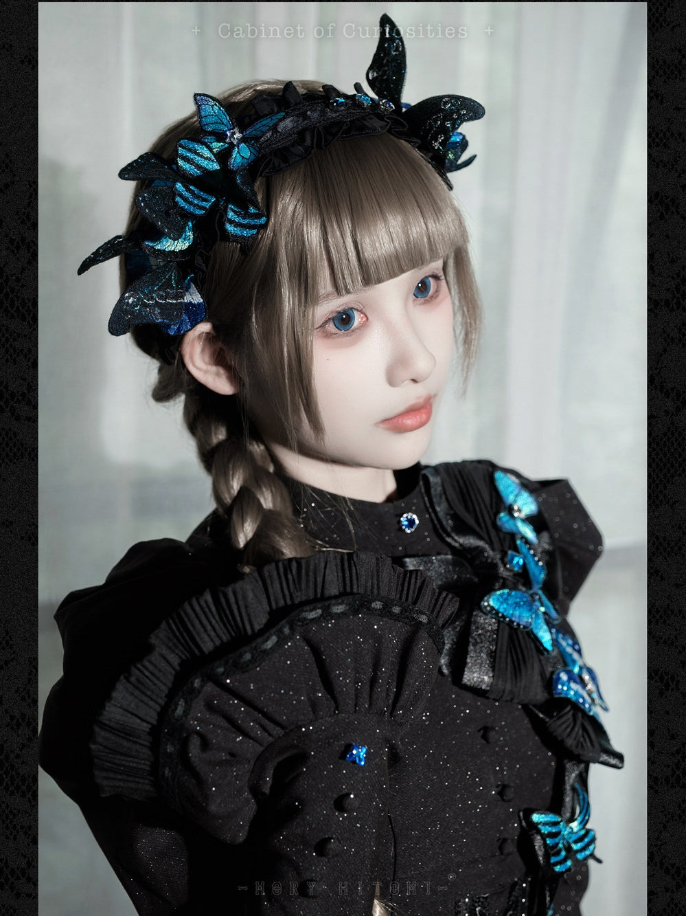 Cabinet Of Curiosities II Dark Gothic Butterfly Hair Accessories