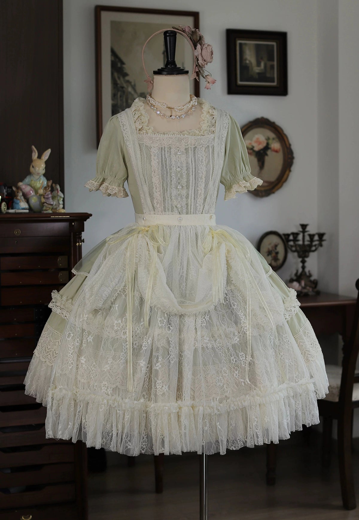 Antique Lace Retro Lolita Apron