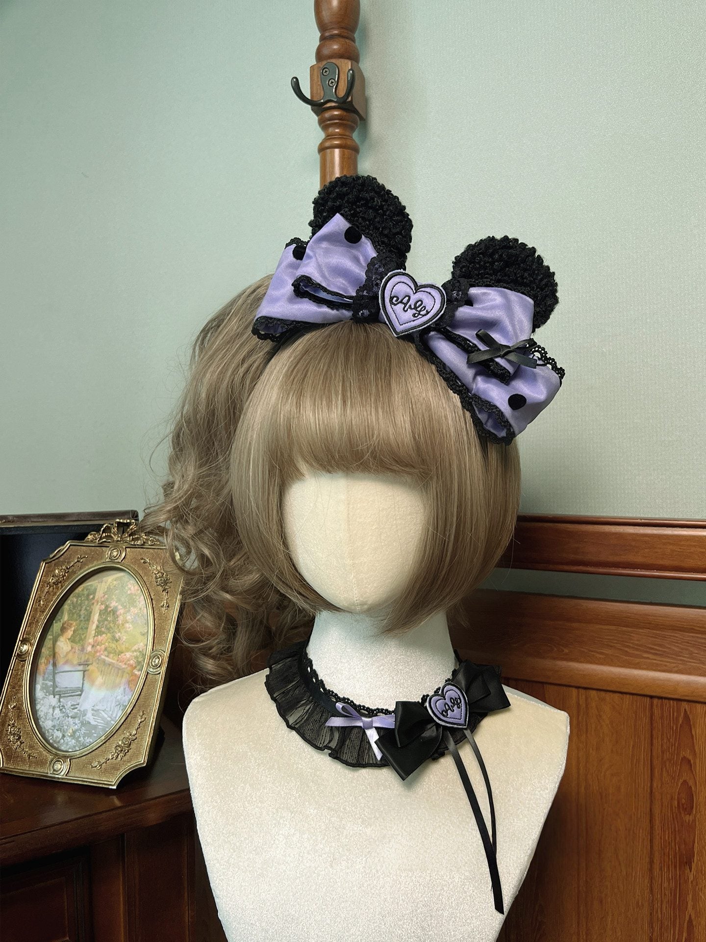 Black Sugar Bear Lolita Purple Dress