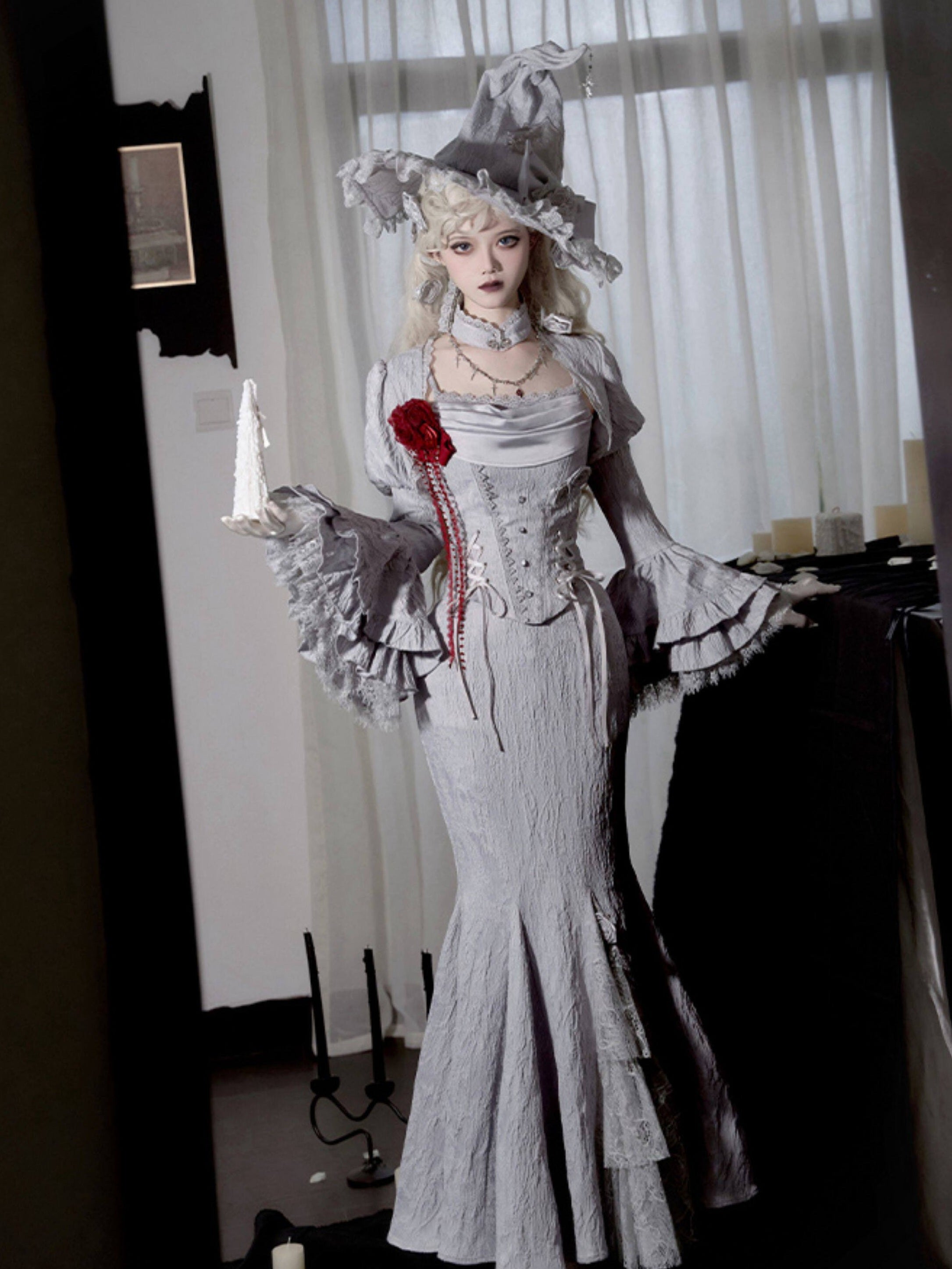 Twilight Lolita Gothic Corset & SK Set