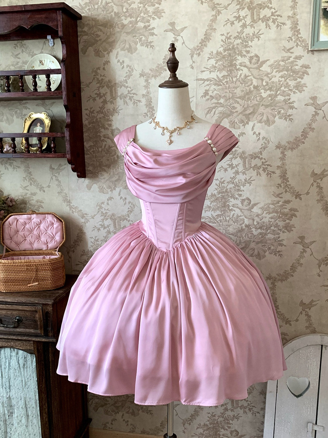 Rose Corridor Lolita Satin Light Gown Dress