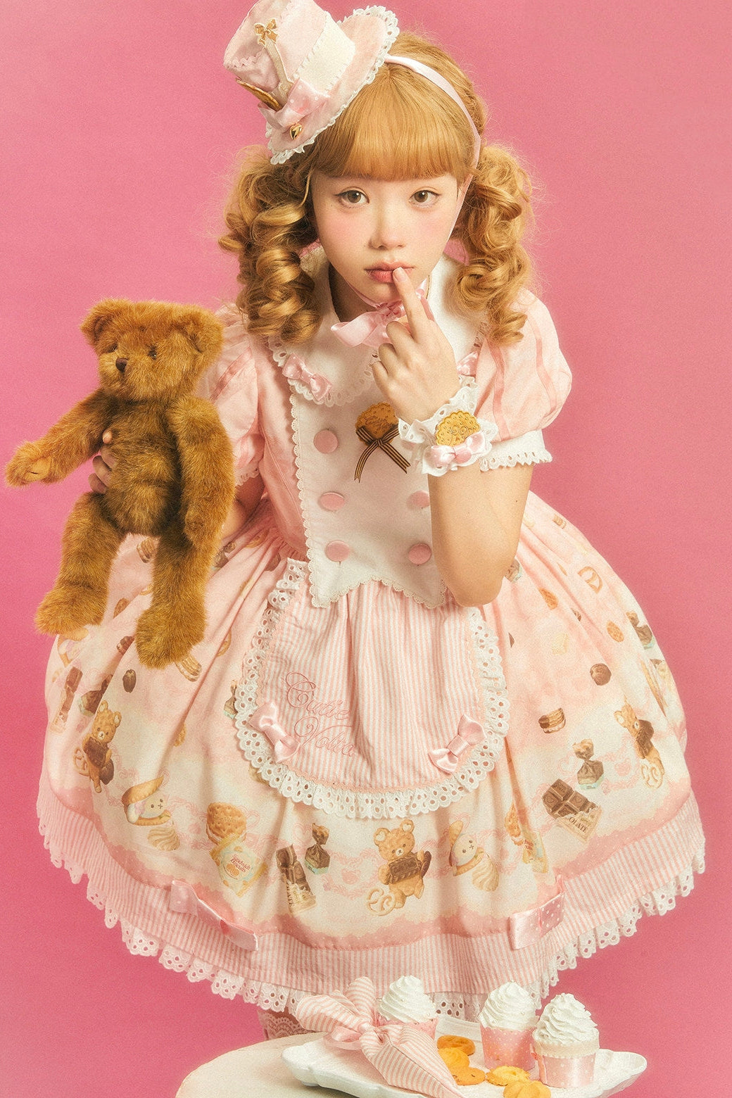 Patisserie Forever Happiness Lolita Pink OP Dress Set