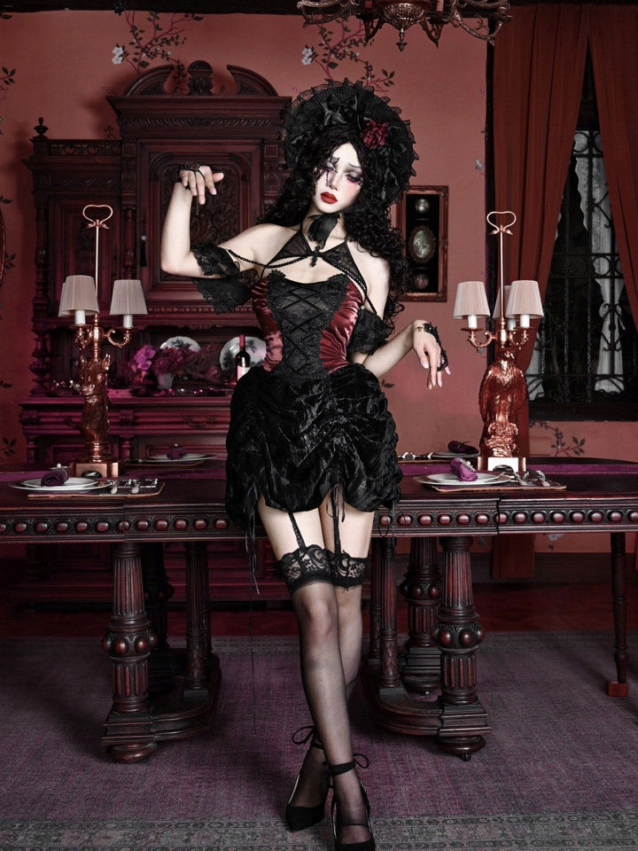 Duchess Gothic Spider Web Dress