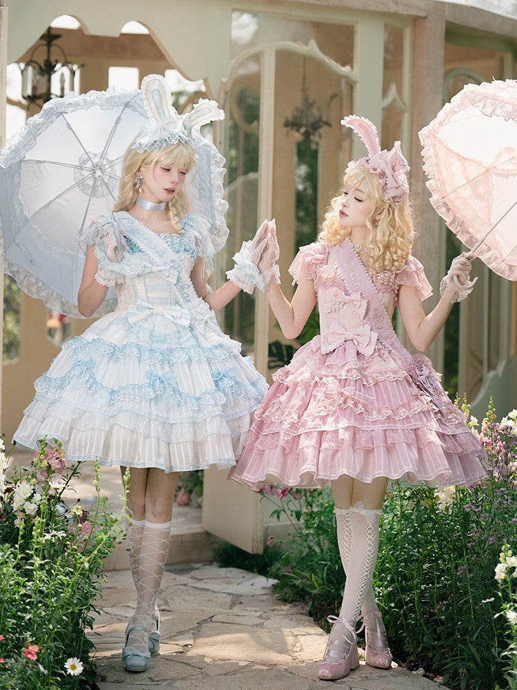 Ribbon Rabbit Lolita Blue JSK Dress