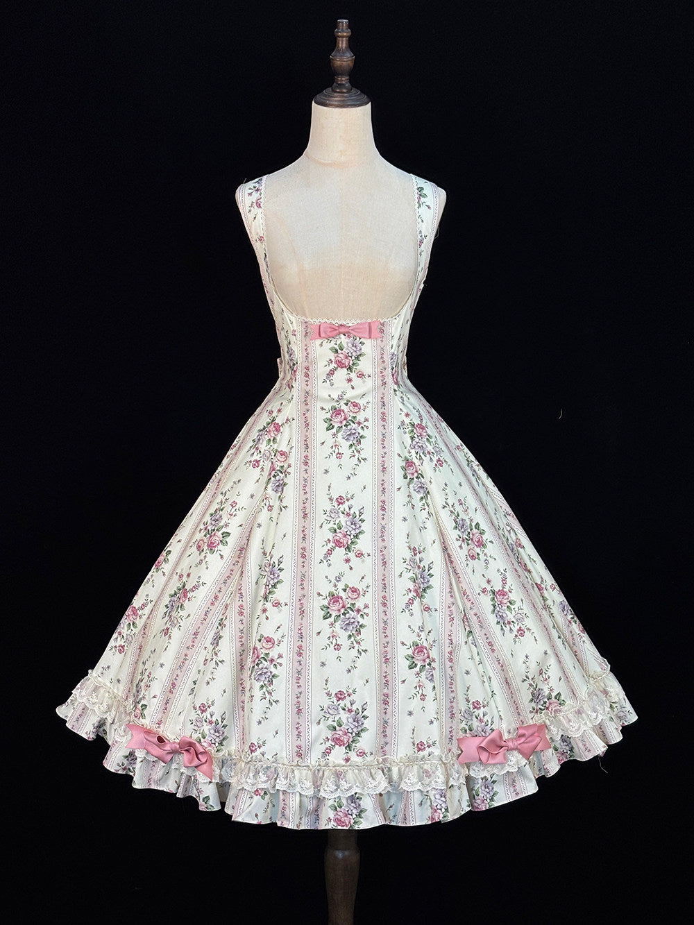 Susans Garden Pastel Floral Empire Waist Lolita JSK Dress Set