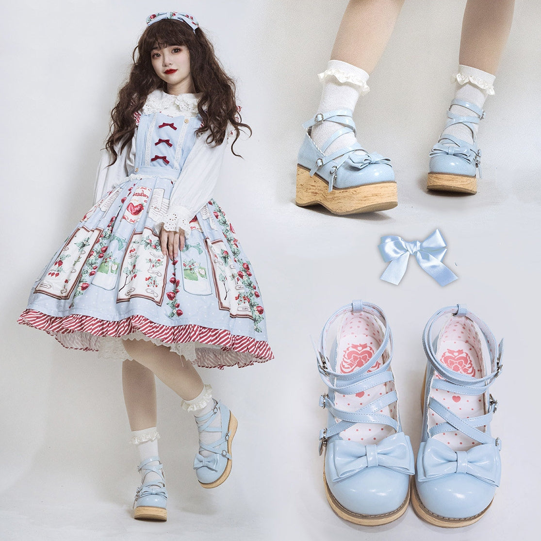 Tarta Tower Japanese Lolita Round‑Toe Platform Shoes