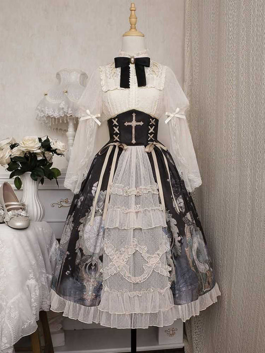 Lolita Elegant Vintage Dress LC1009