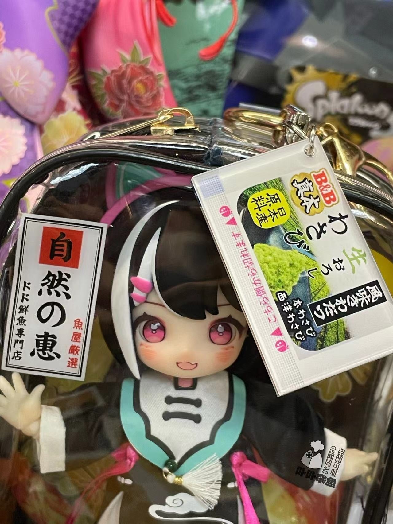 Sushi Fresh Series Clear Blind‑Box Style BJD Doll Carrier Display Bag