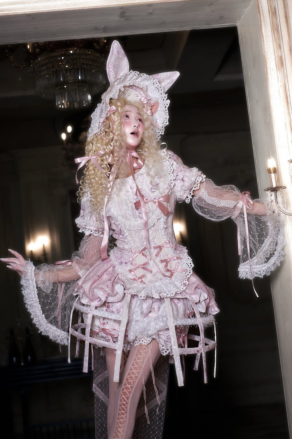 Castle Bunny Vintage Doll‑Like Two‑Piece Lolita Set