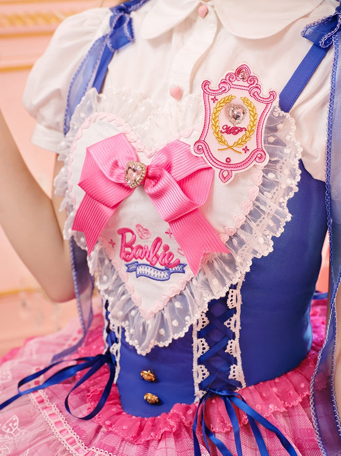 Princess Academy x Barbie Collab Matching Blouse & Headwears