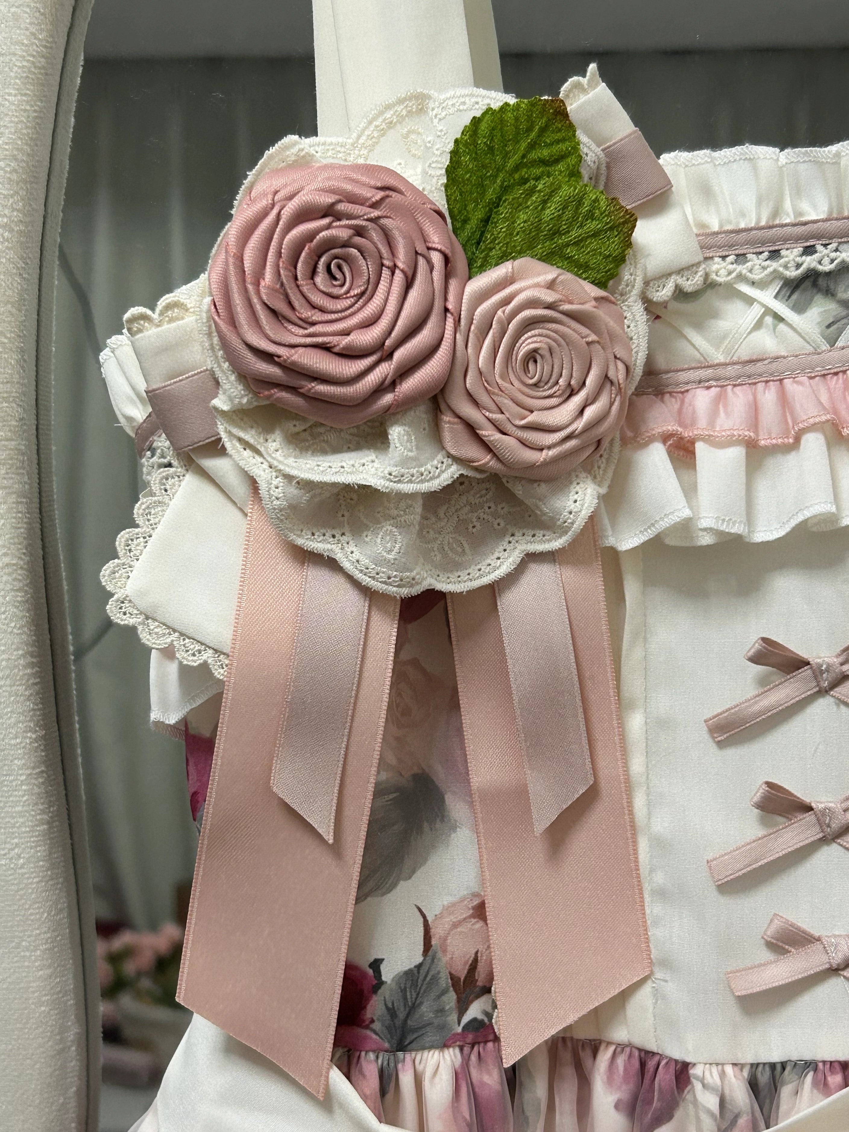 Chloris Rose Garden Classic Sweet Lolita OP JSK & Accessories Set