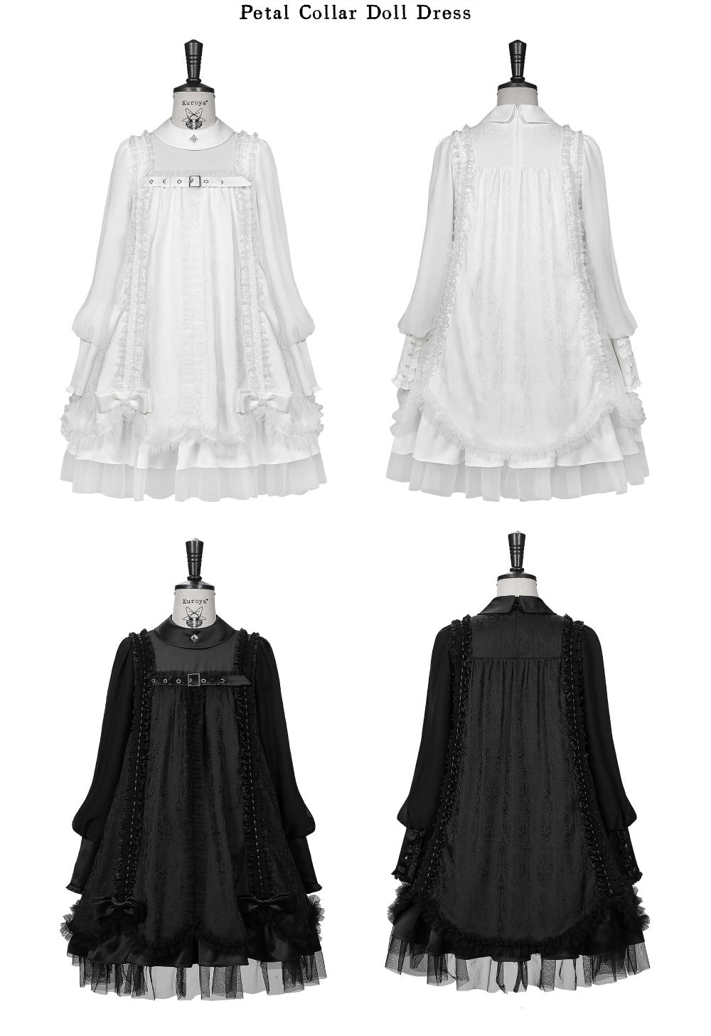 Tin Doll Black & White Gothic Lolita Lace Dress